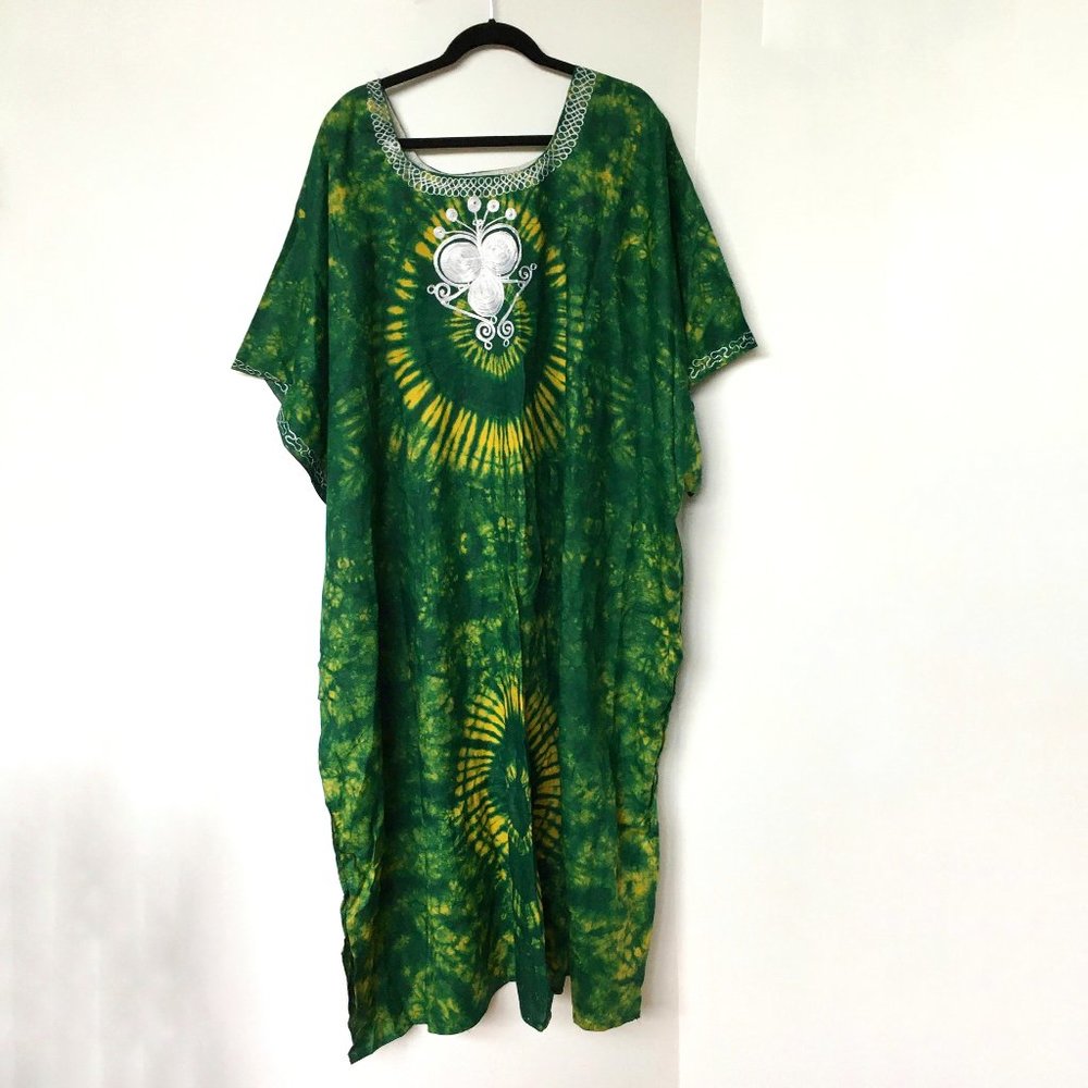 MUU MUU Dress Handmade plus size green yellow